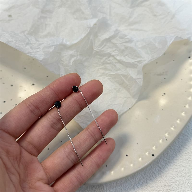 Earring Rhinestone Alloy Threader