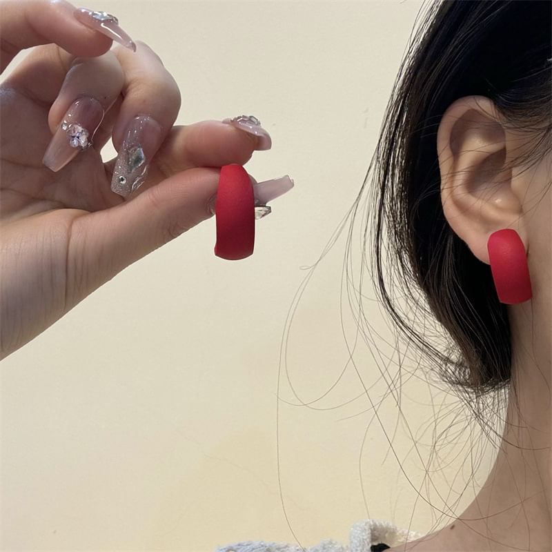 Earring Designs) Open Hoop Alloy (Various