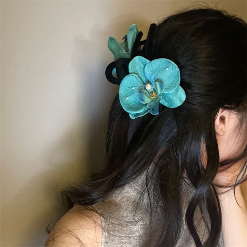 Fabric Hair Clamp Floral