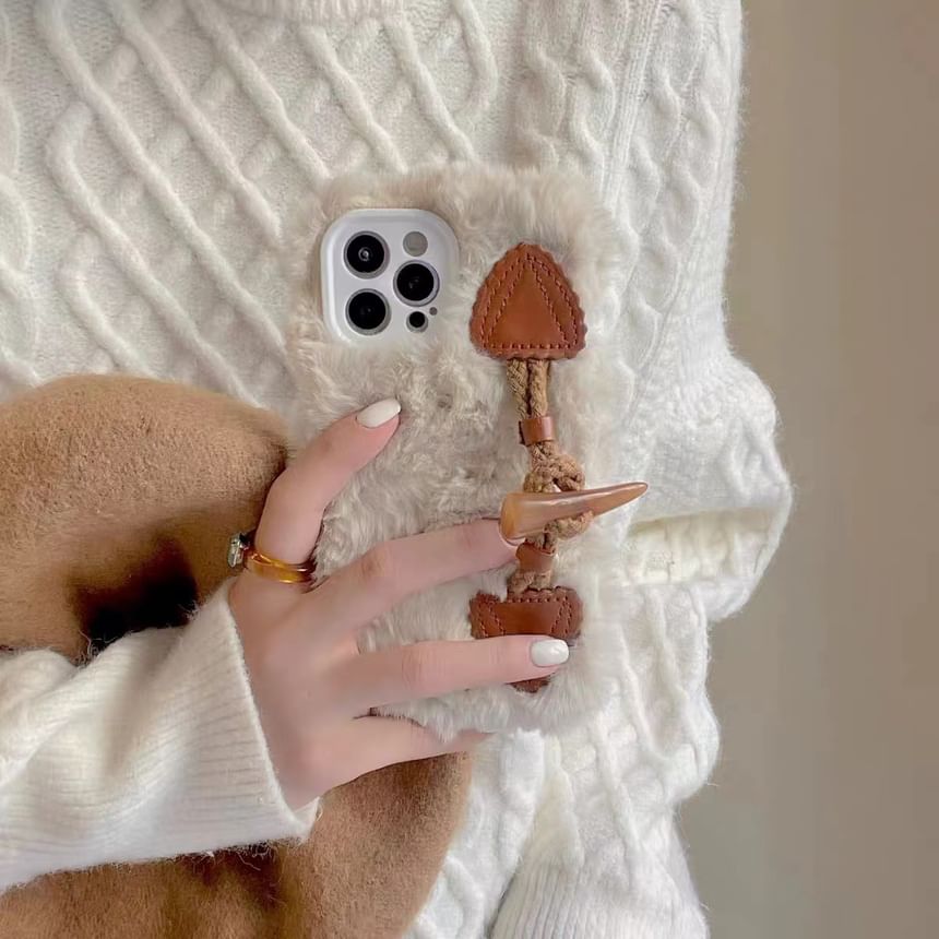 Phone Chenille Toggle Case Button