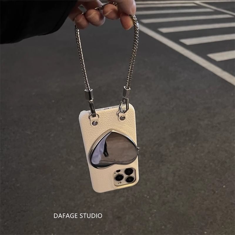 Heart Phone Case Mirrored