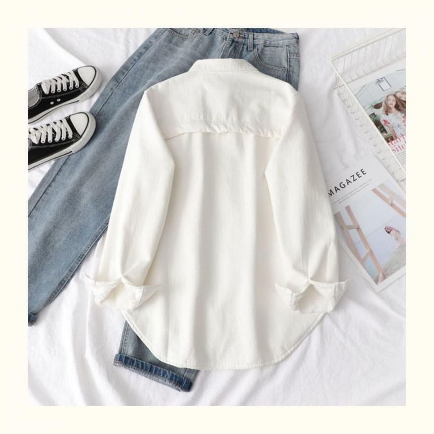 Collared Shacket Plain