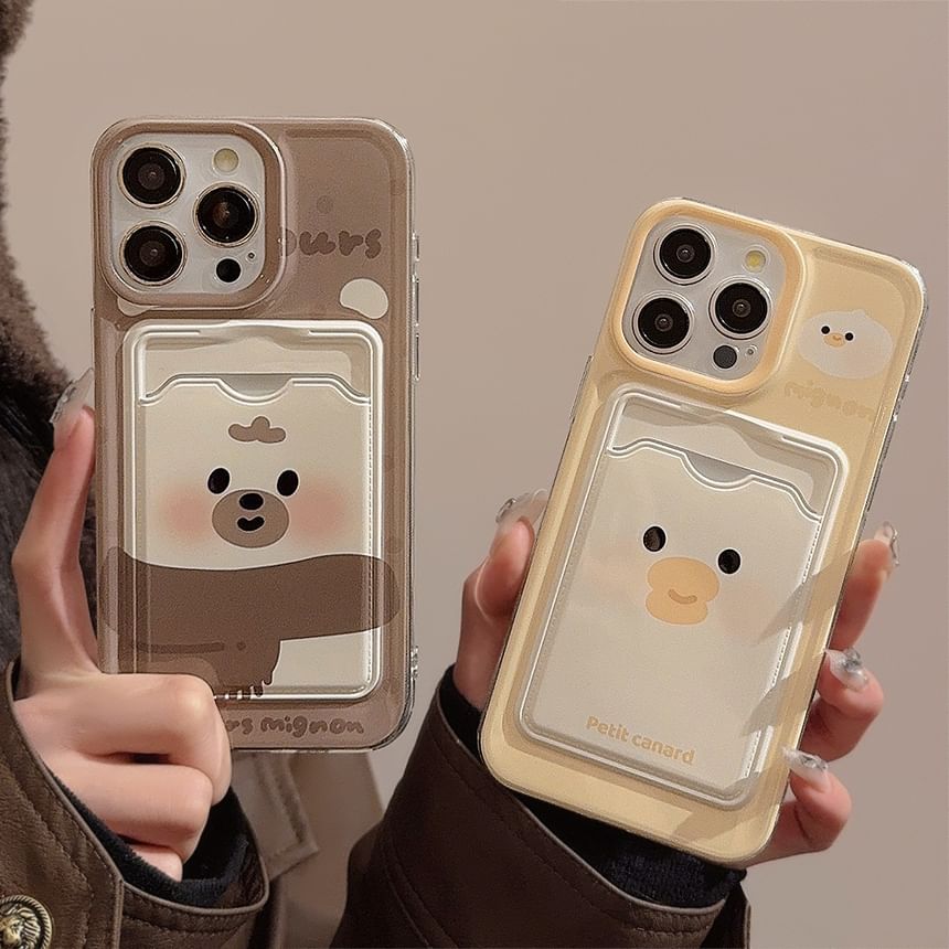 Animal Card Phone Holder Case