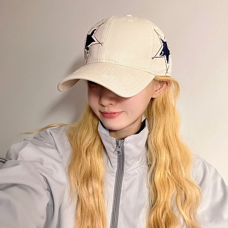 Embroidered Star Baseball Cap