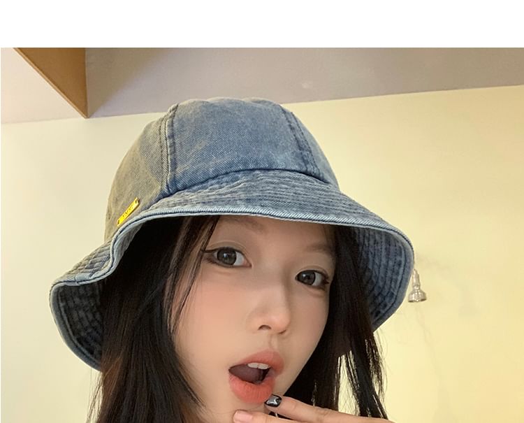 Washed Bucket Hat Denim