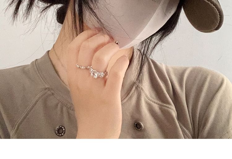 Embroidered Washed Lettering Baseball Cap