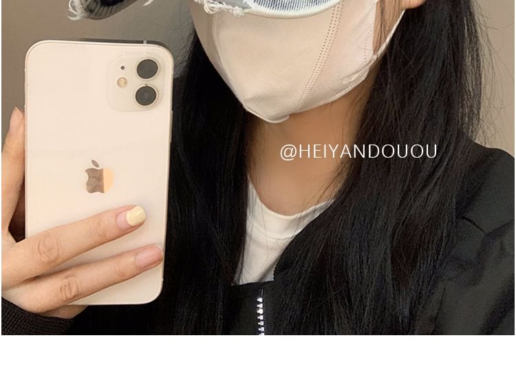 Distressed Denim Cap Baseball Washed