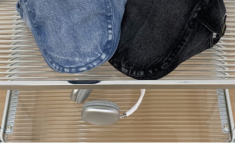 Washed Flat Cap Denim