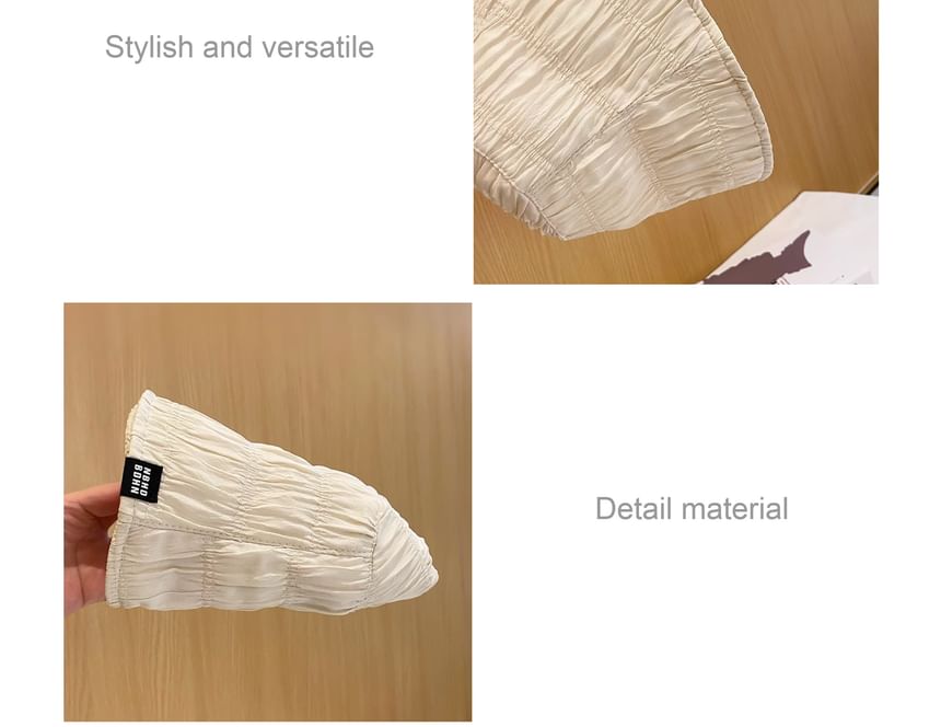 Hat Plain Ruched Cloche