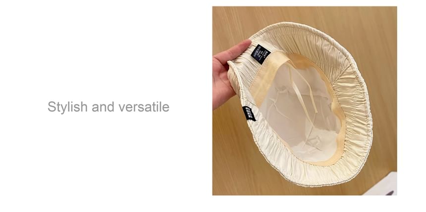 Hat Plain Ruched Cloche