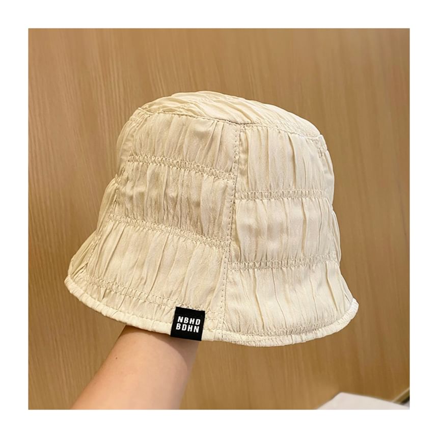 Hat Plain Ruched Cloche
