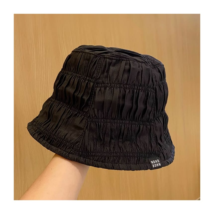 Hat Plain Ruched Cloche