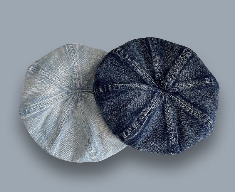 Denim Beret Washed