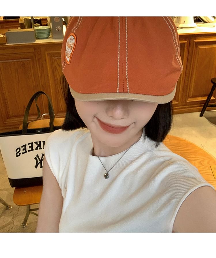 Cap Applique Flat Lettering