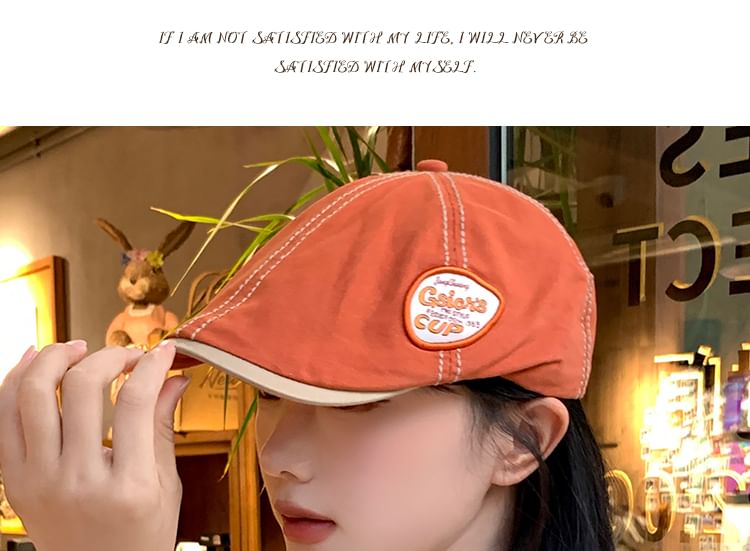 Cap Applique Flat Lettering