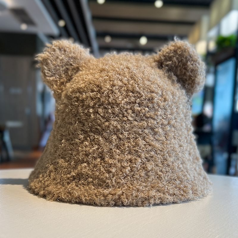 Fleece Hat Ear Cloche Bear
