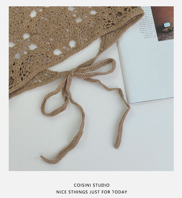 Headkerchief Crochet Knit