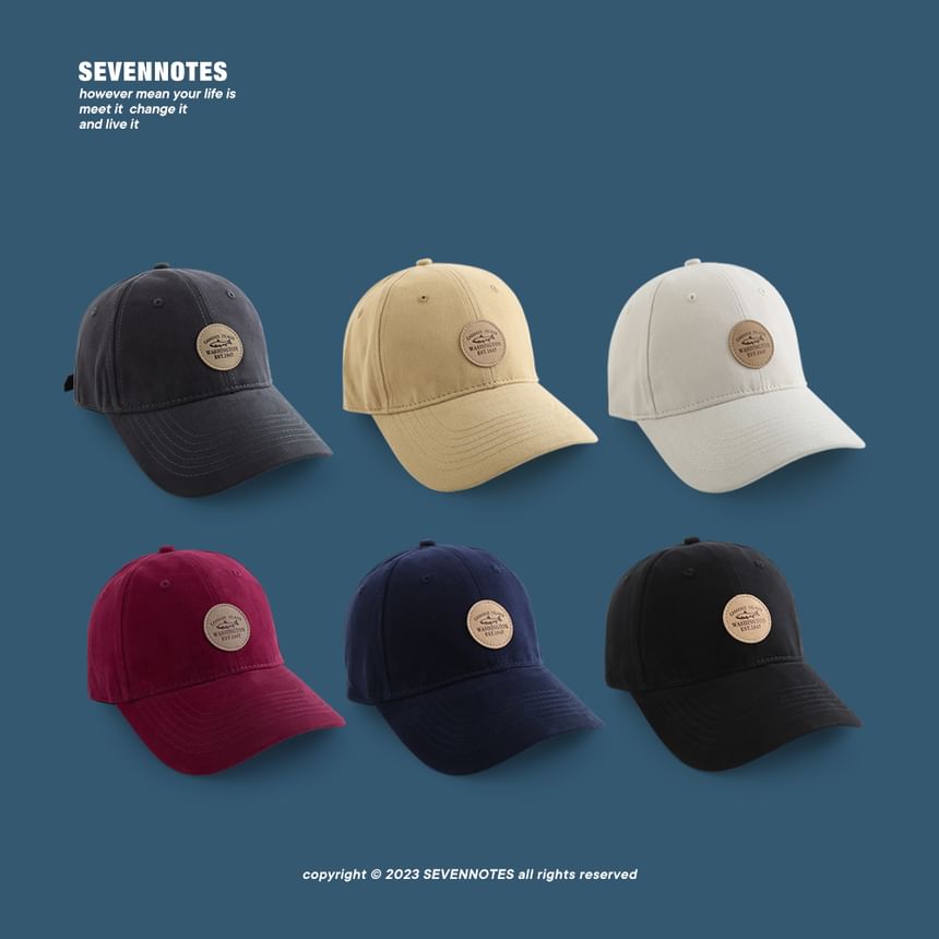 Cap Applique Lettering Baseball