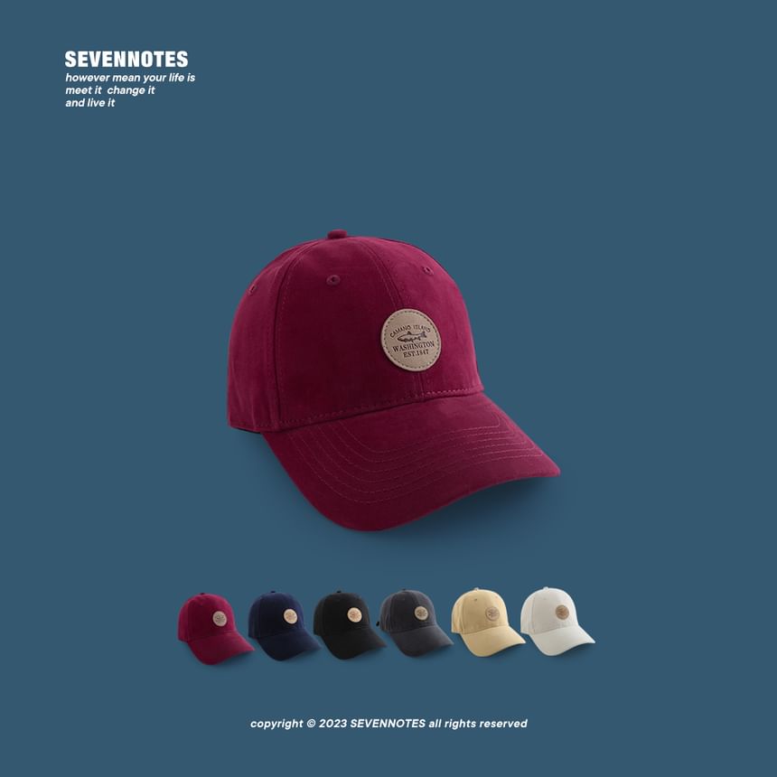 Cap Applique Lettering Baseball