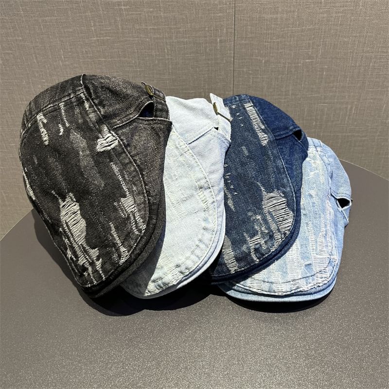 Cap Washed Flat Distressed