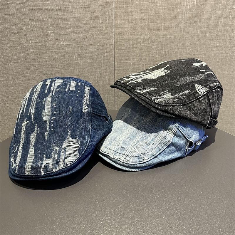 Cap Washed Flat Distressed