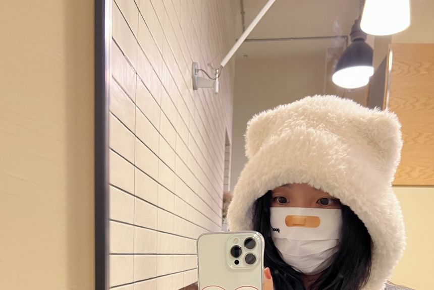 Hat Ear Trapper Cat Chenille