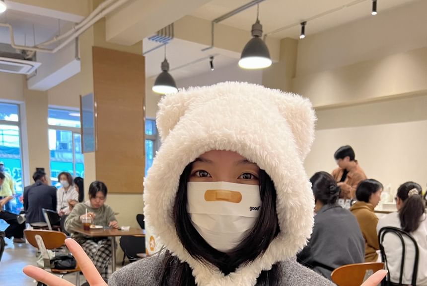 Hat Ear Trapper Cat Chenille