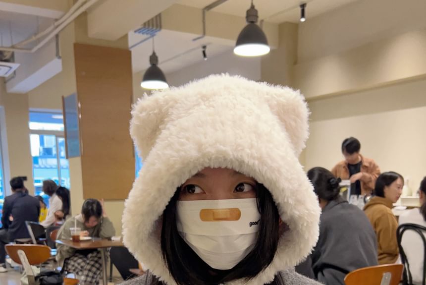 Hat Ear Trapper Cat Chenille