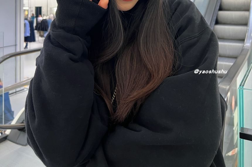 Ear Cat Applique Lettering Beanie Knit