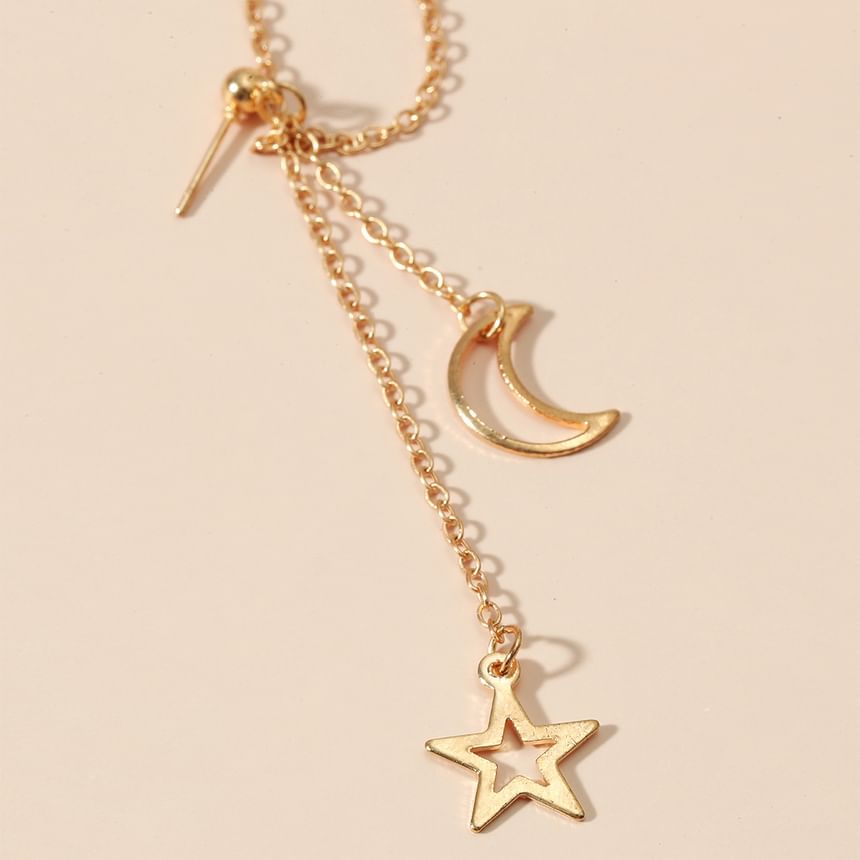 Cuff Alloy Pendant Star Ear Moon