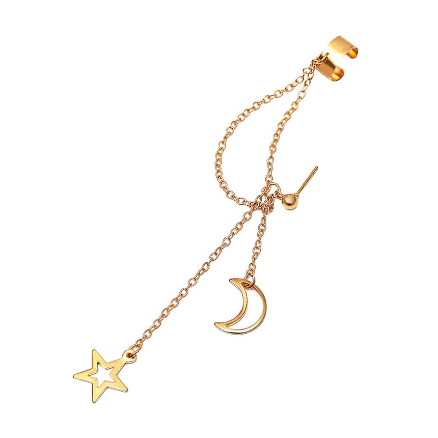 Cuff Alloy Pendant Star Ear Moon