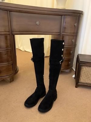 Fleece-Lined Over-the-Knee Boots