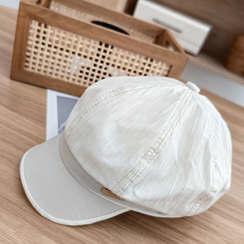 Newsboy Plate Metal Cap
