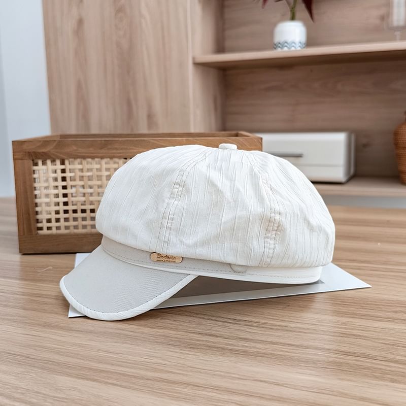 Newsboy Plate Metal Cap