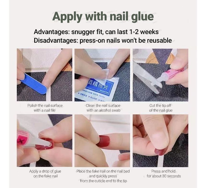Faux Pearl Press On Nails