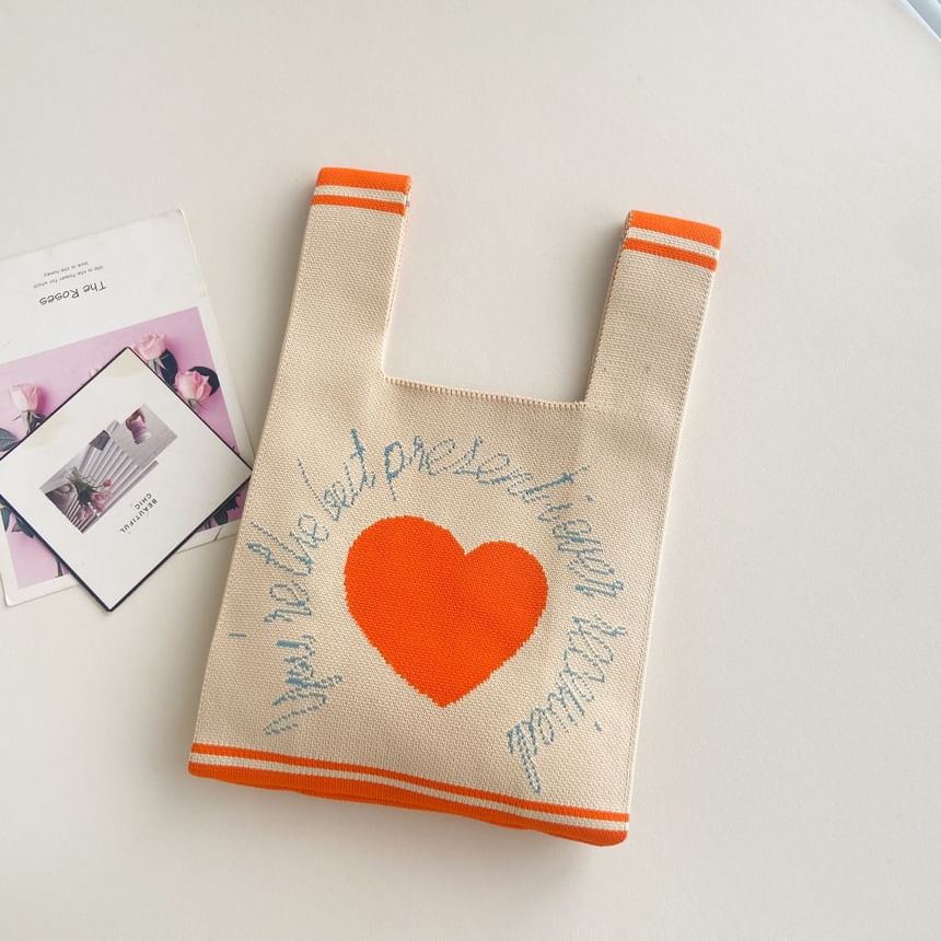 Patterned Bag Tote Knit