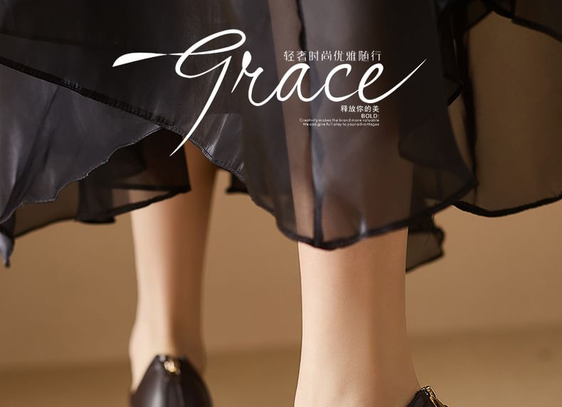 Boots Heel Chunky Ankle