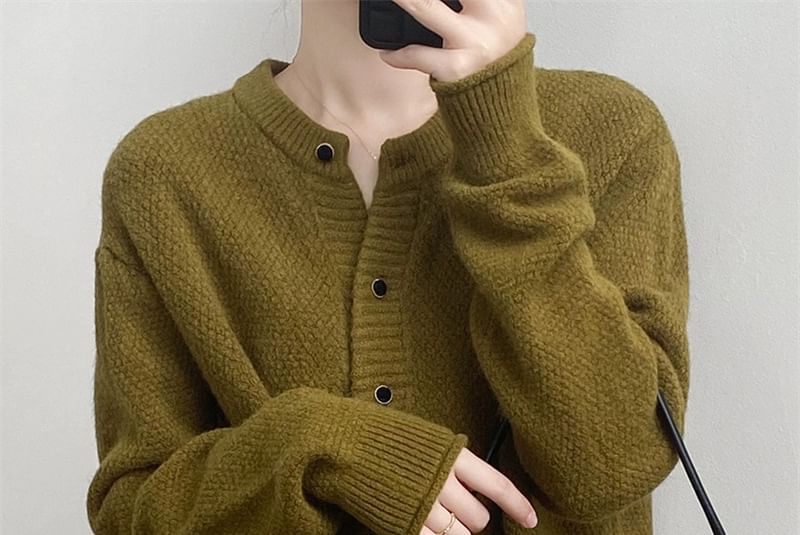 Cardigan Button-Up Plain