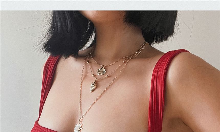 Plain Off Sheath Dress Midi Shoulder