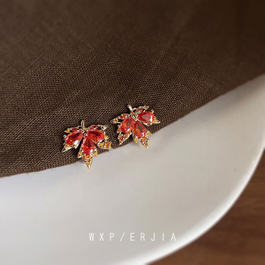 Leaf Cuff Ear Alloy Rhinestone