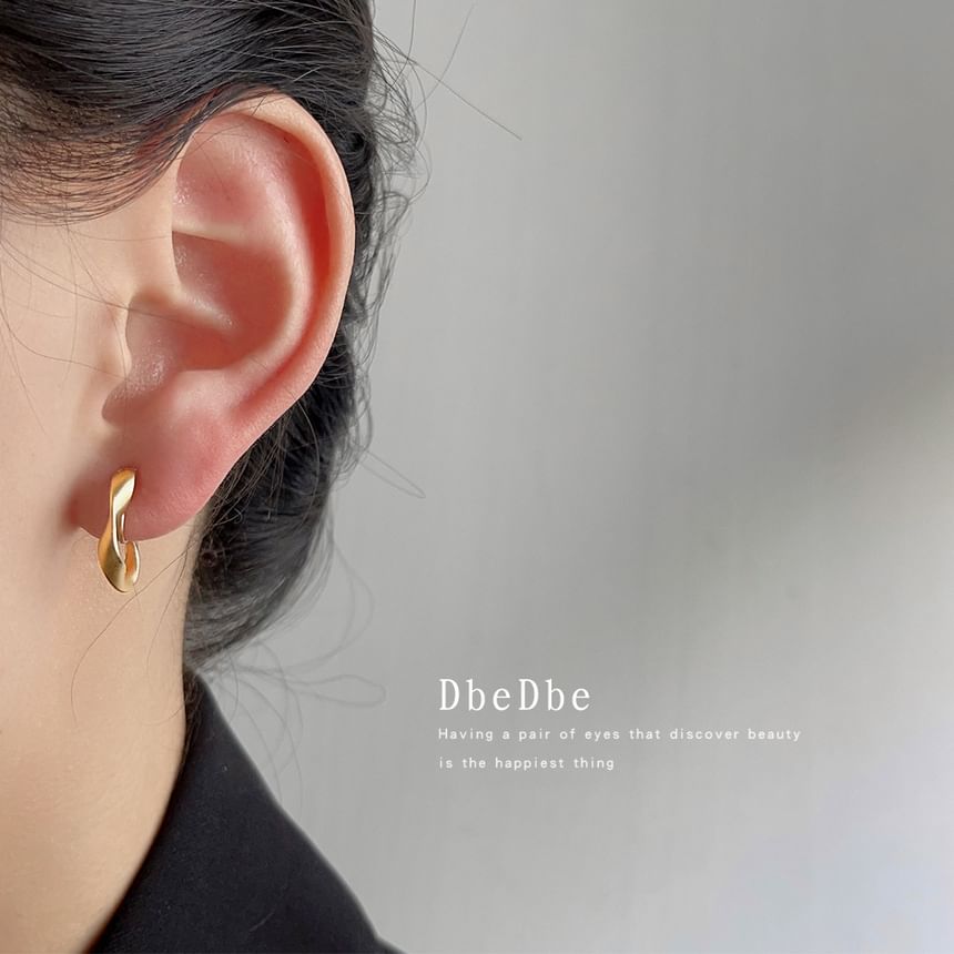 Hoop Cuff Alloy Twisted Earring Open