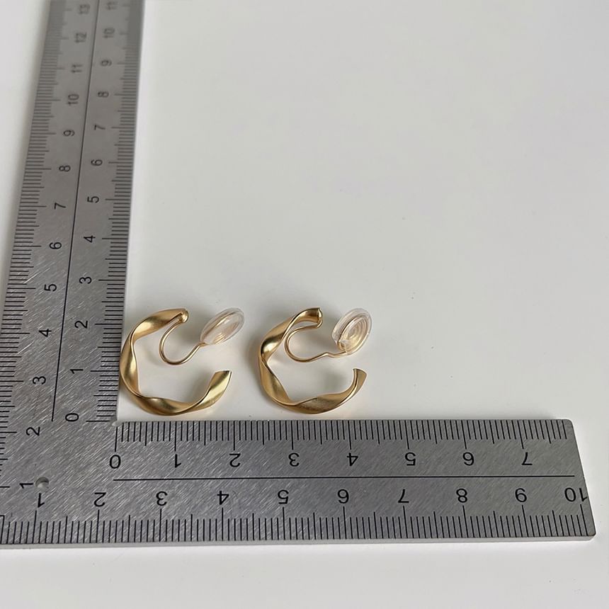 Hoop Cuff Alloy Twisted Earring Open