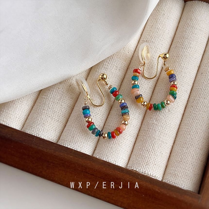 Cuff Hoop Bead Ear Alloy