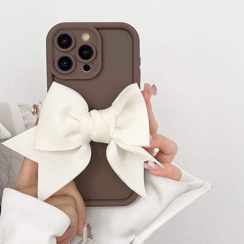 / Floral Case Phone Bow