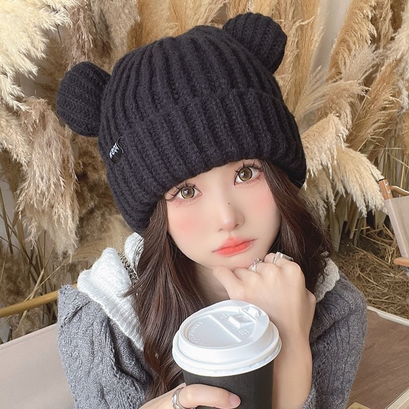 Beanie Ear Knit Bear