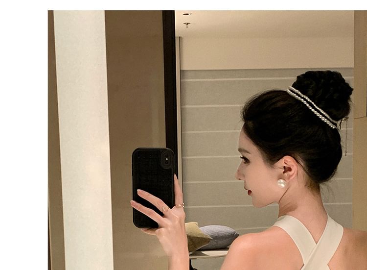 Cutout Dress Maxi A-Line Plain Sleeveless