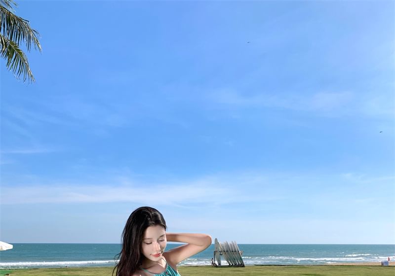 Plain Maxi Dress A0-Line Sleeveless