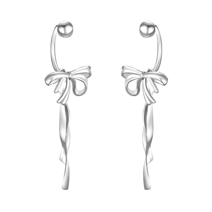 Bow Alloy Ear Jacket