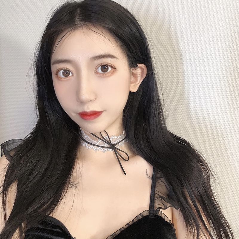 Bow Choker Lace