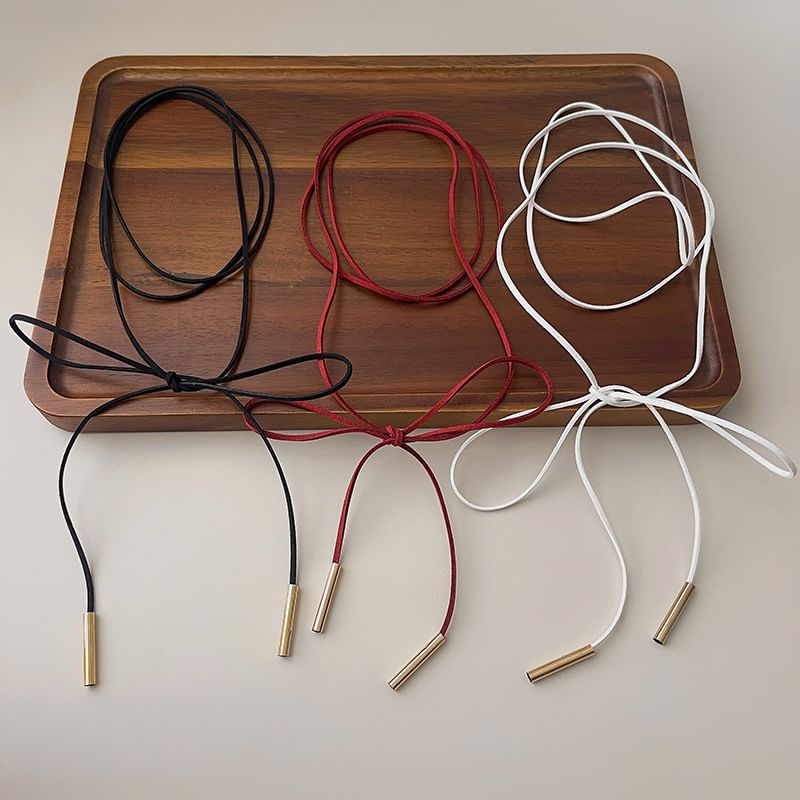 Bow String Layered Necklace